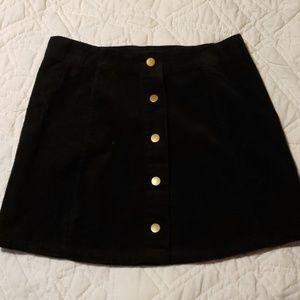 Corduroy mini skirt